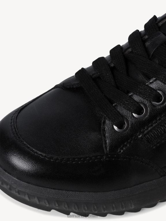 de Tamaris Frauen Lederhalbschuhe - Schwarz/Schwarz Nappa 0LHV42070 Schuhe