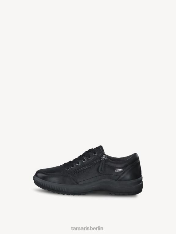 de Tamaris Frauen Lederhalbschuhe - Schwarz/Schwarz Nappa 0LHV42305 Schuhe