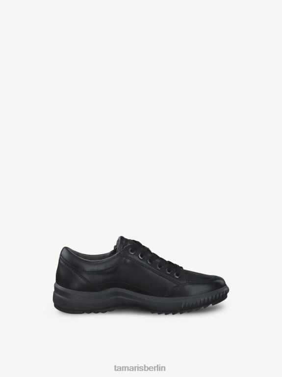 de Tamaris Frauen Lederhalbschuhe - Schwarz/Schwarz Nappa 0LHV42305 Schuhe