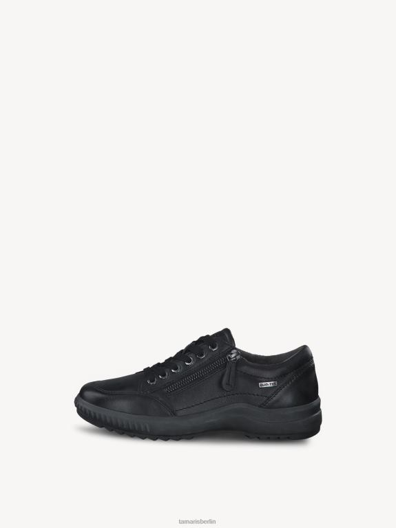 de Tamaris Frauen Lederhalbschuhe - Schwarz/Schwarz Nappa 0LHV42305 Schuhe