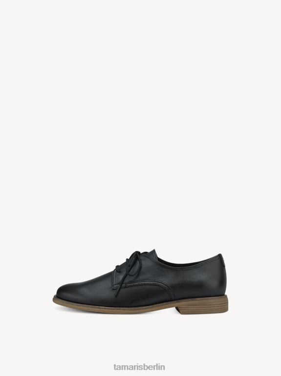 de Tamaris Frauen Lederhalbschuhe - schwarz/schwarzes Leder 0LHV41112 Schuhe