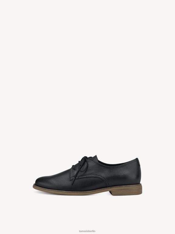 de Tamaris Frauen Lederhalbschuhe - schwarz/schwarzes Leder 0LHV41112 Schuhe