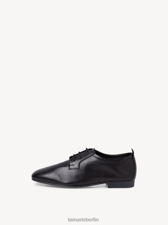de Tamaris Frauen Lederhalbschuhe - schwarz/schwarzes Leder 0LHV41146 Schuhe