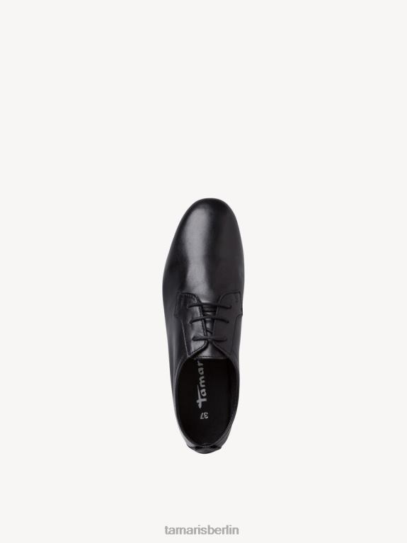 de Tamaris Frauen Lederhalbschuhe - schwarz/schwarzes Leder 0LHV41146 Schuhe