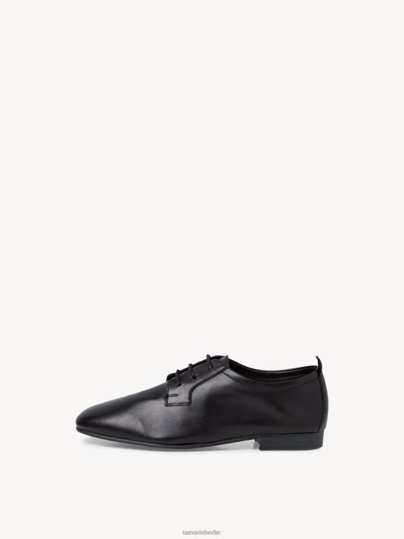 de Tamaris Frauen Lederhalbschuhe - schwarz/schwarzes Leder 0LHV41146 Schuhe