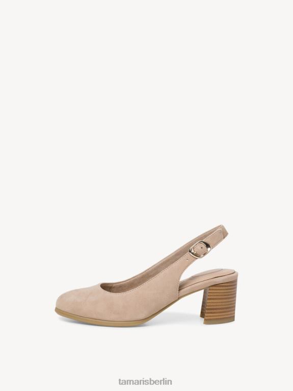 de Tamaris Frauen Leder-Sling-Pumps – Beige/Sand 0LHV41260 Schuhe