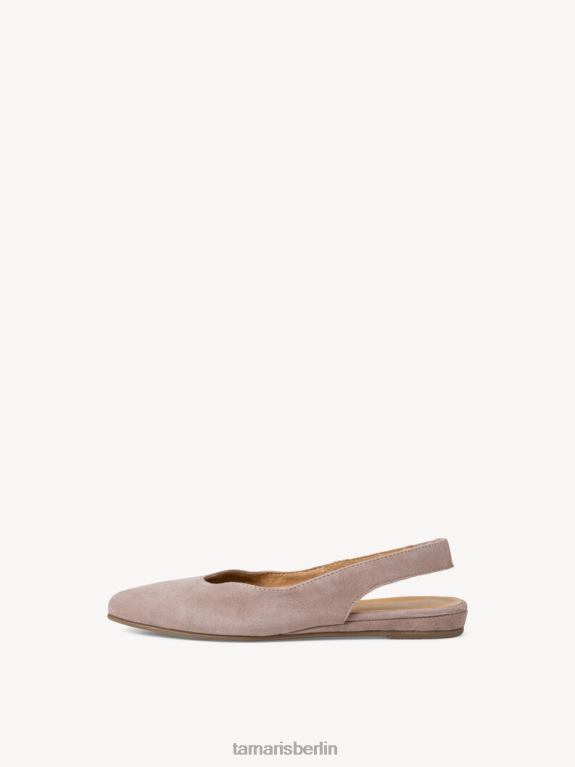 de Tamaris Frauen Leder-Sling-Pumps – Beige/Taupe 0LHV4412 Schuhe