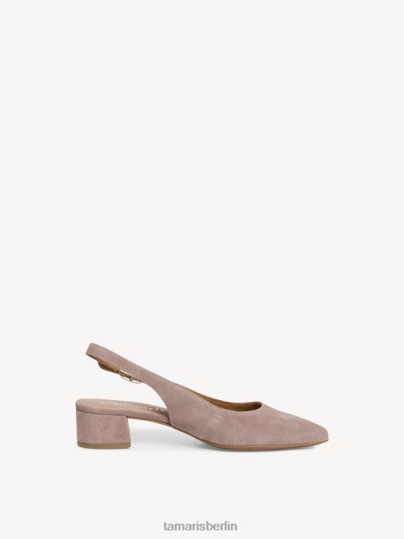 de Tamaris Frauen Leder-Sling-Pumps – Beige/Taupe 0LHV4646 Schuhe