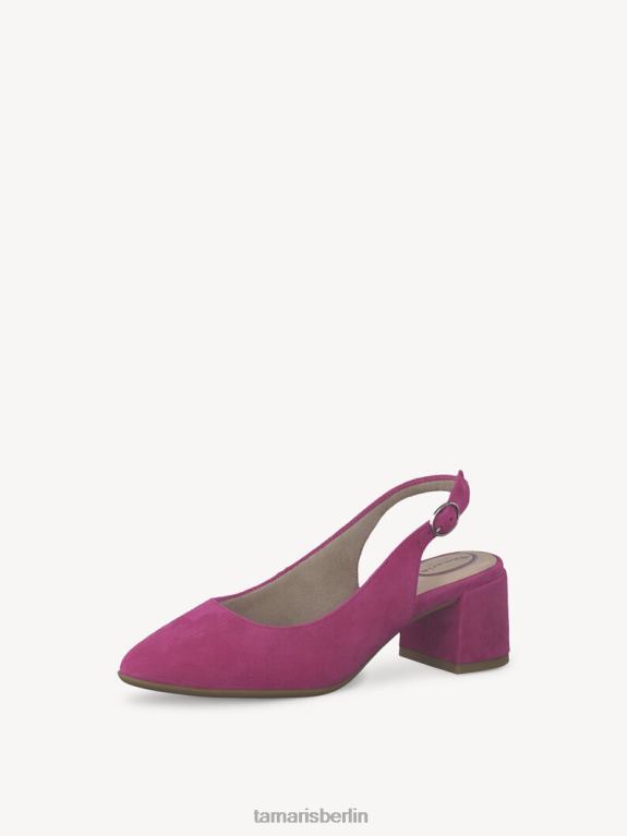 de Tamaris Frauen Leder-Sling-Pumps – Rosa/Fuchia 0LHV41751 Schuhe