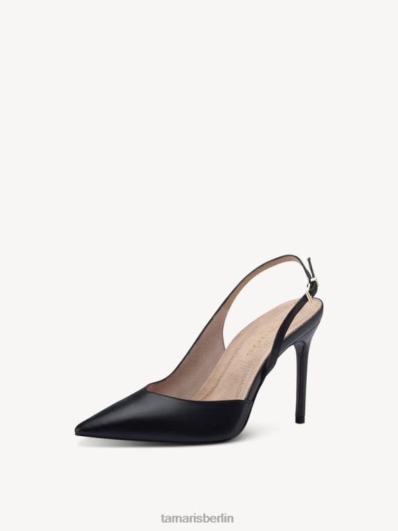 de Tamaris Frauen Leder-Sling-Pumps – Schwarz 0LHV41174 Schuhe