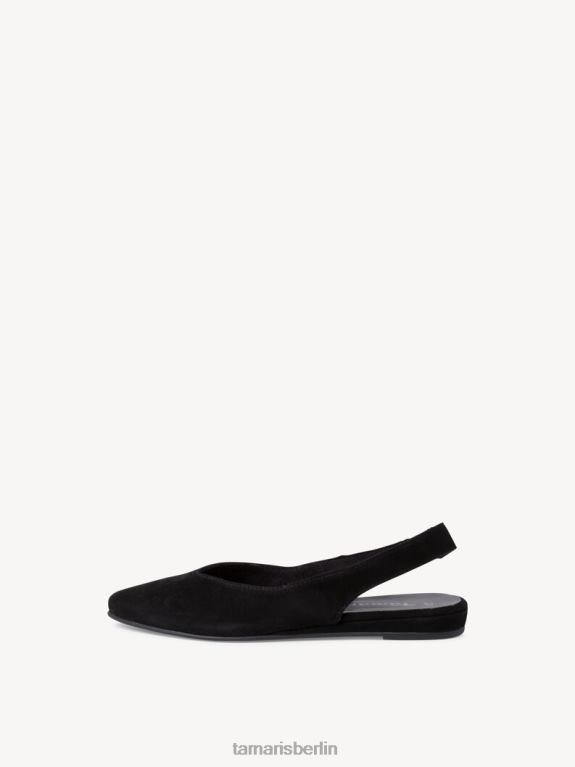 de Tamaris Frauen Leder-Sling-Pumps – Schwarz 0LHV4867 Schuhe