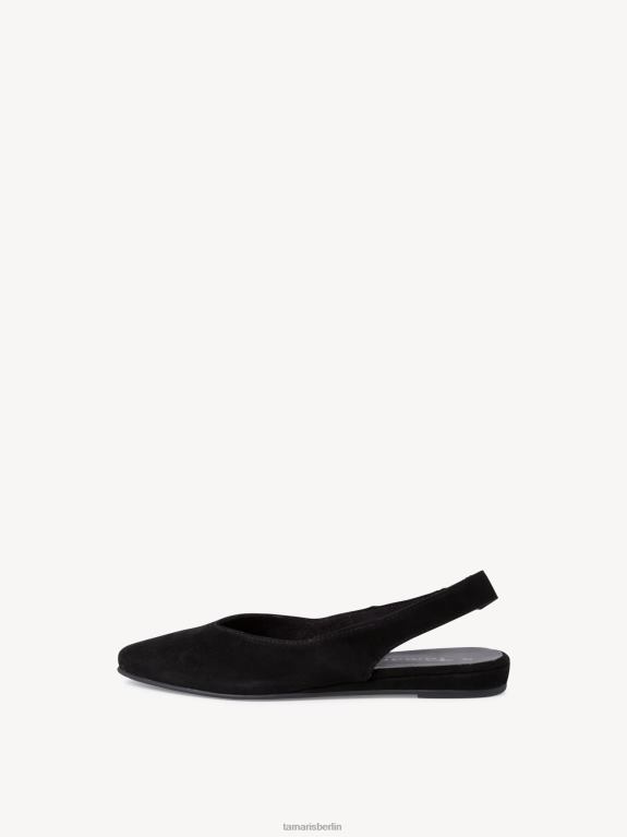 de Tamaris Frauen Leder-Sling-Pumps – Schwarz 0LHV4867 Schuhe