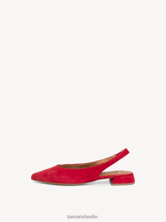 de Tamaris Frauen Leder-Sling-Pumps – rot 0LHV4643 Schuhe