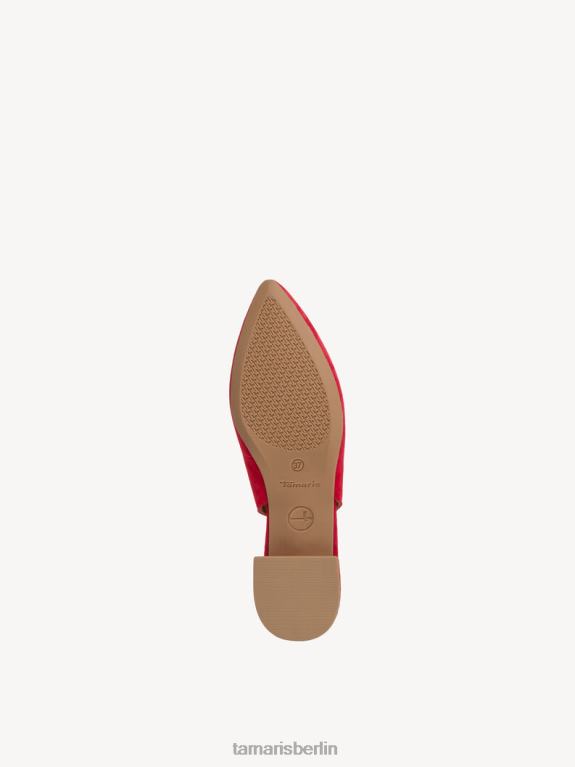 de Tamaris Frauen Leder-Sling-Pumps – rot 0LHV4643 Schuhe