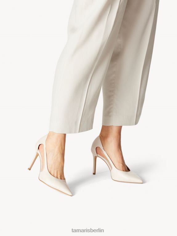 de Tamaris Frauen Lederpumps - Beige/Elfenbein 0LHV4159 Schuhe