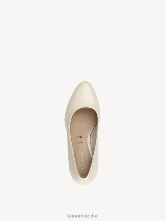 de Tamaris Frauen Lederpumps - Beige/Elfenbein 0LHV42300 Schuhe