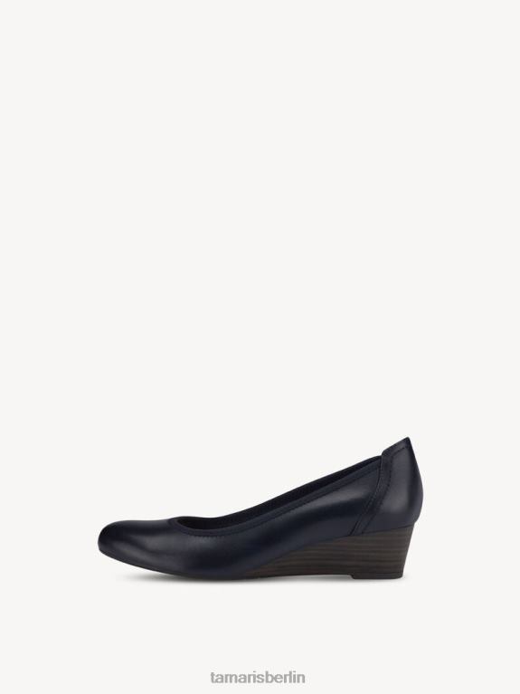 de Tamaris Frauen Lederpumps - Blau/Marine 0LHV4901 Schuhe