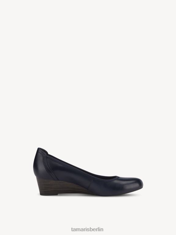 de Tamaris Frauen Lederpumps - Blau/Marine 0LHV4901 Schuhe