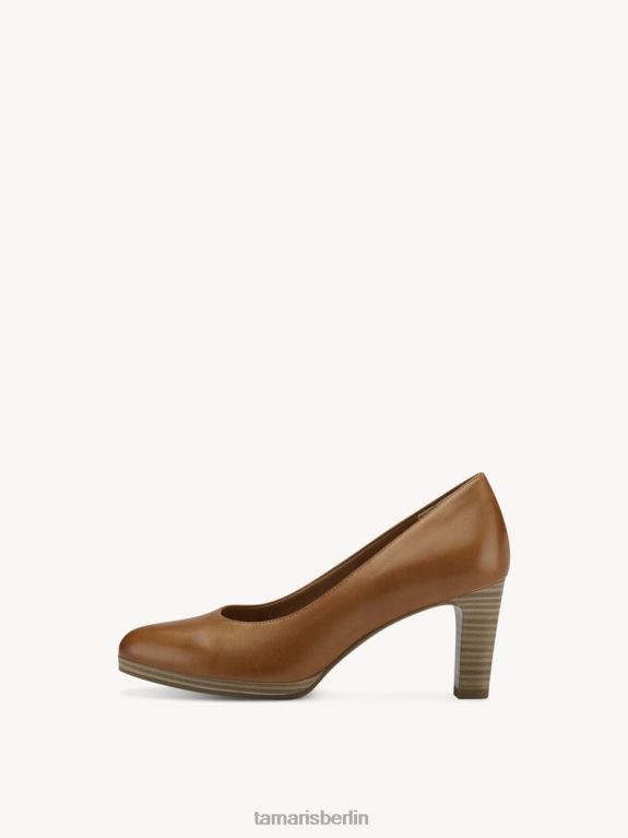 de Tamaris Frauen Lederpumps - Braun/Camel 0LHV41365 Schuhe