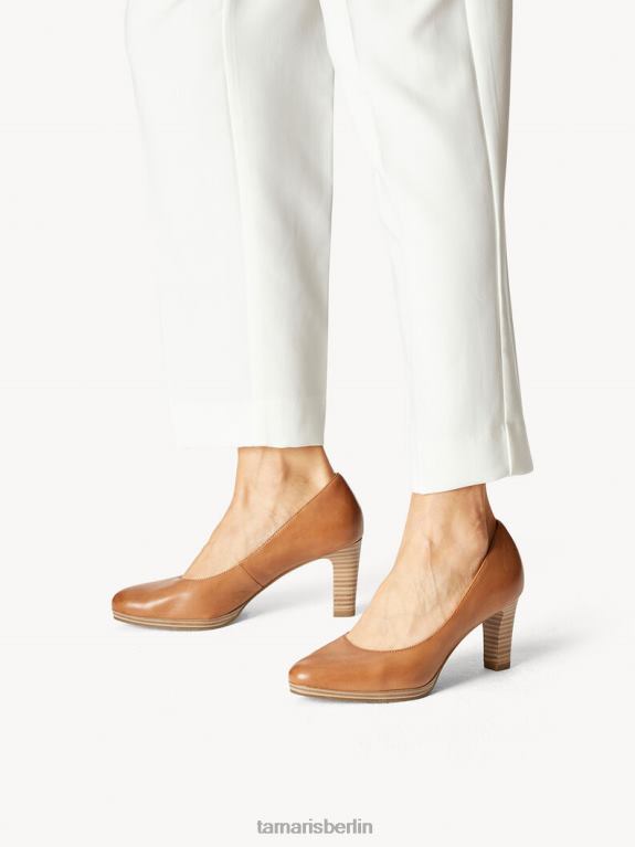 de Tamaris Frauen Lederpumps - Braun/Camel 0LHV41365 Schuhe
