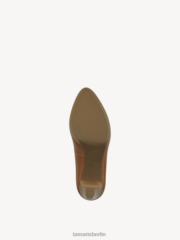 de Tamaris Frauen Lederpumps - Braun/Camel 0LHV41365 Schuhe