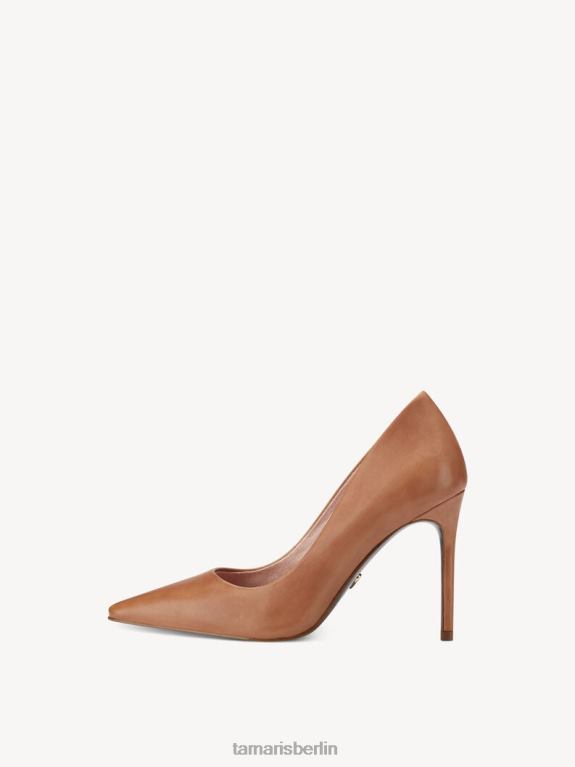 de Tamaris Frauen Lederpumps - Braun/Camel 0LHV4501 Schuhe