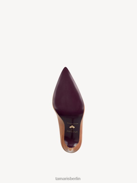 de Tamaris Frauen Lederpumps - Braun/Camel 0LHV4501 Schuhe