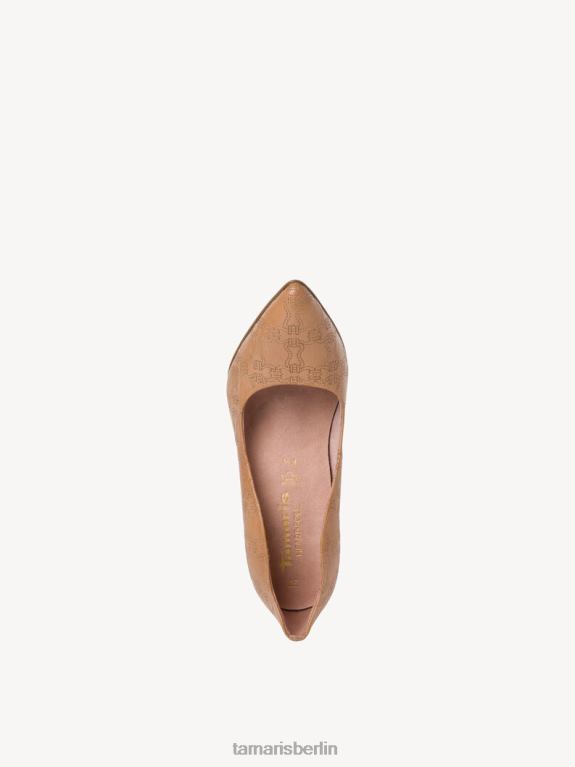 de Tamaris Frauen Lederpumps - Braun/Kamelstruktur. 0LHV42213 Schuhe