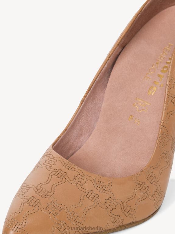 de Tamaris Frauen Lederpumps - Braun/Kamelstruktur. 0LHV42213 Schuhe