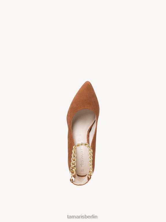 de Tamaris Frauen Lederpumps - Braun/Muskat 0LHV42329 Schuhe