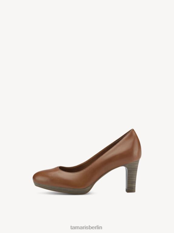de Tamaris Frauen Lederpumps - Braun/Muskat 0LHV4904 Schuhe