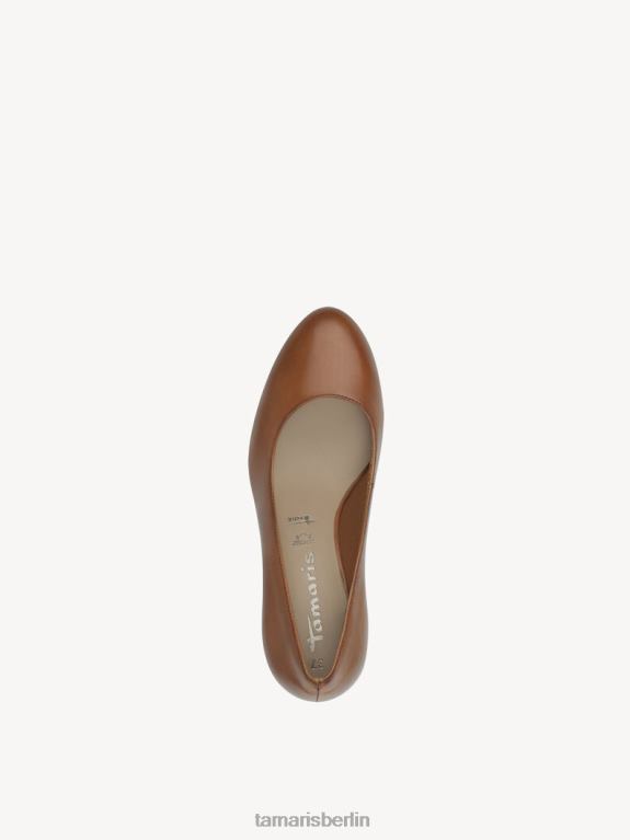 de Tamaris Frauen Lederpumps - Braun/Muskat 0LHV4904 Schuhe