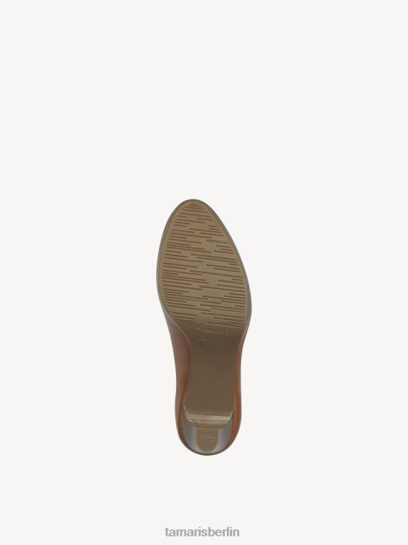 de Tamaris Frauen Lederpumps - Braun/Muskat 0LHV4904 Schuhe
