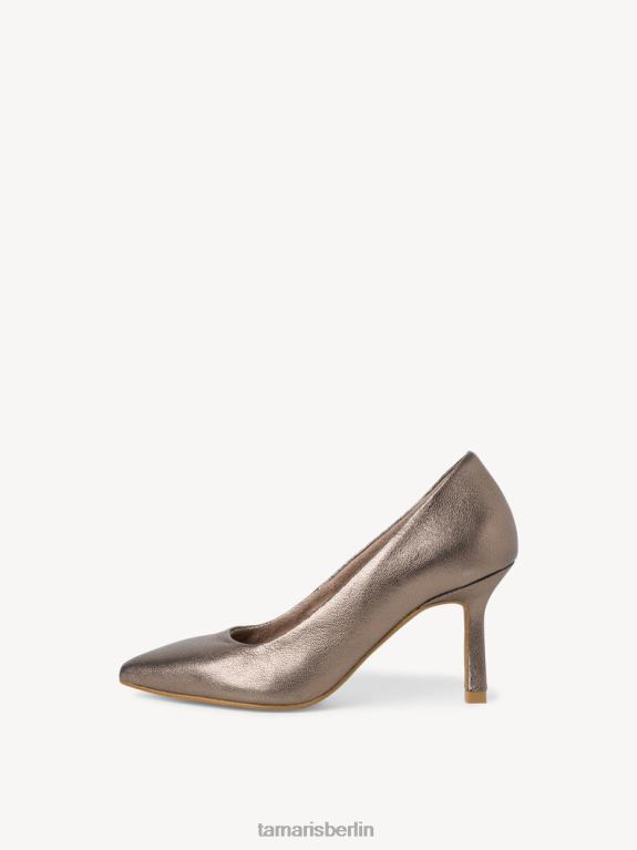 de Tamaris Frauen Lederpumps - Metallic/Bronze met. 0LHV42028 Schuhe