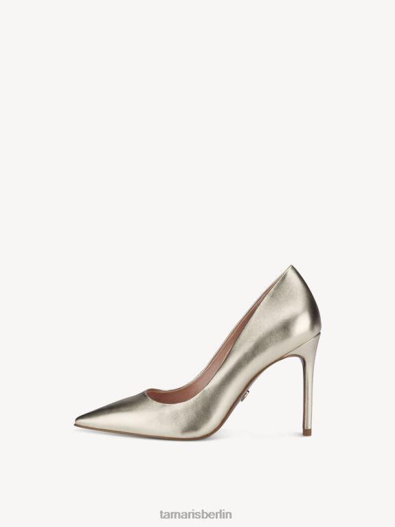 de Tamaris Frauen Lederpumps – Metallic/Hellgold 0LHV4439 Schuhe