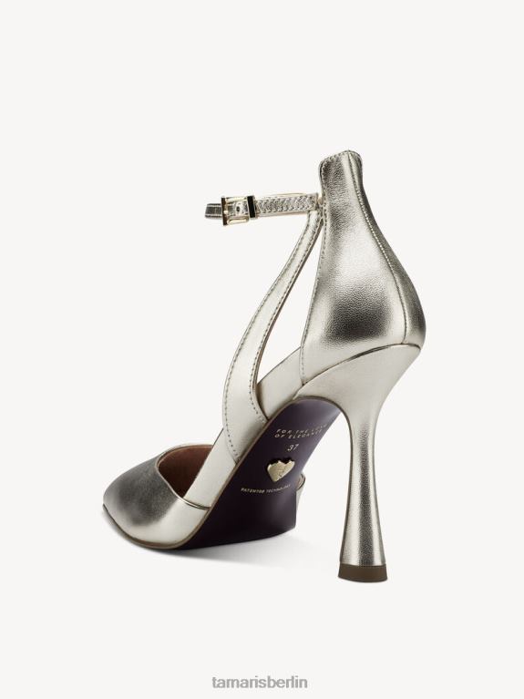 de Tamaris Frauen Lederpumps – Metallic/Hellgold 0LHV4657 Schuhe