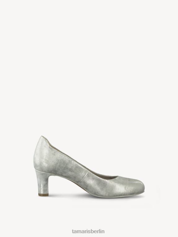 de Tamaris Frauen Lederpumps – Metallic/Wolkgold 0LHV41189 Schuhe