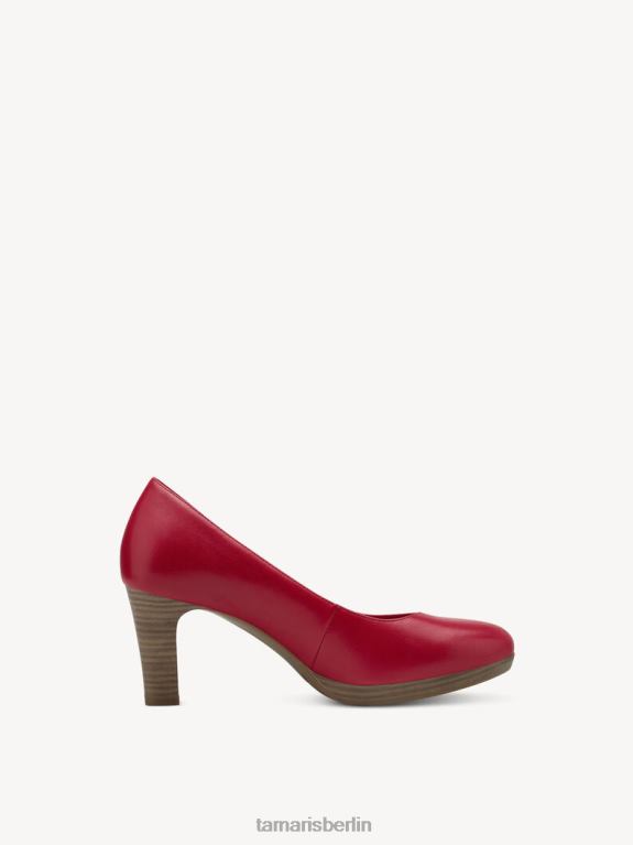de Tamaris Frauen Lederpumps - Rot/Chili 0LHV41580 Schuhe