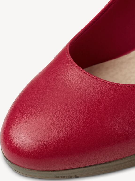 de Tamaris Frauen Lederpumps - Rot/Chili 0LHV41580 Schuhe