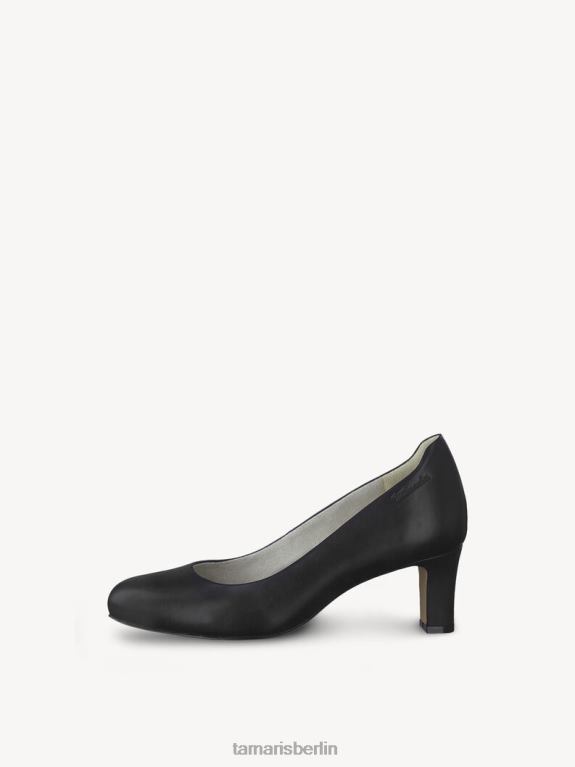 de Tamaris Frauen Lederpumps - Schwarz/Schwarzes Nappaleder 0LHV41247 Schuhe