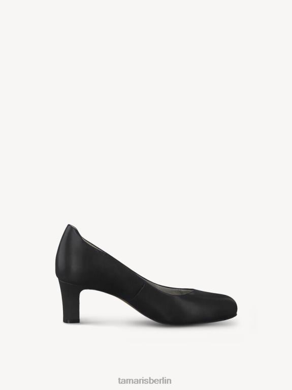de Tamaris Frauen Lederpumps - Schwarz/Schwarzes Nappaleder 0LHV41247 Schuhe