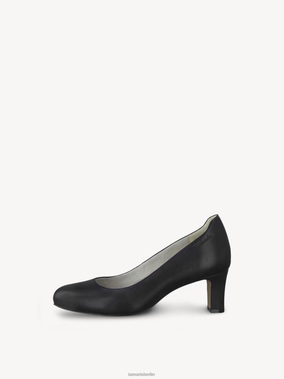 de Tamaris Frauen Lederpumps - Schwarz/Schwarzes Nappaleder 0LHV41247 Schuhe