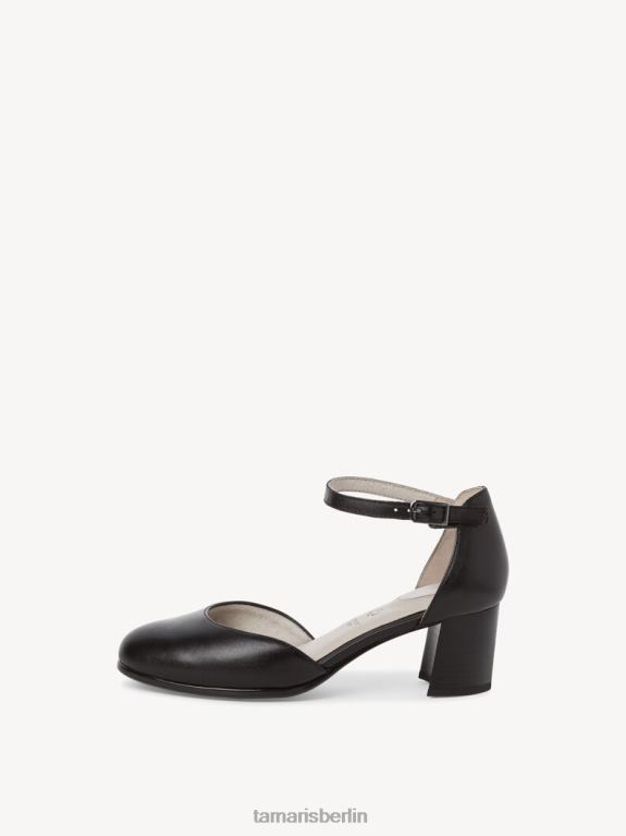 de Tamaris Frauen Lederpumps - Schwarz/Schwarzes Nappaleder 0LHV42014 Schuhe