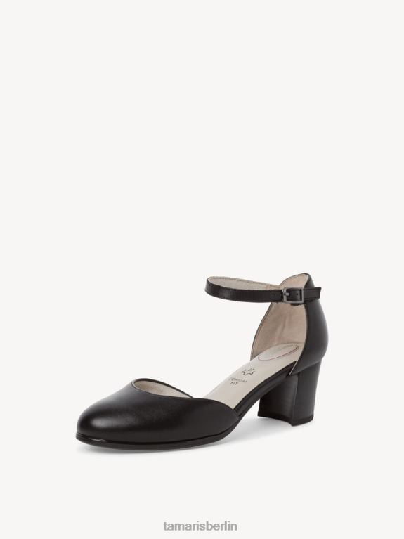 de Tamaris Frauen Lederpumps - Schwarz/Schwarzes Nappaleder 0LHV42014 Schuhe