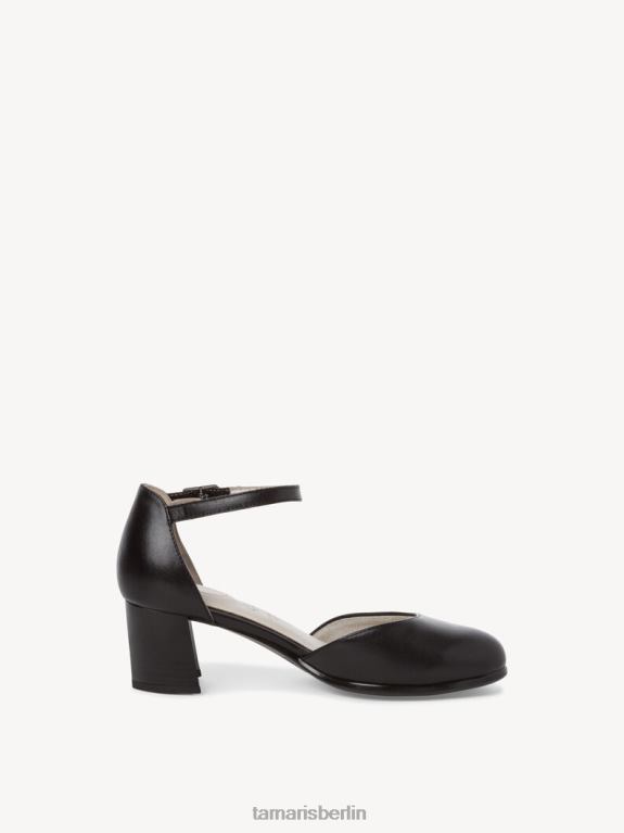de Tamaris Frauen Lederpumps - Schwarz/Schwarzes Nappaleder 0LHV42014 Schuhe