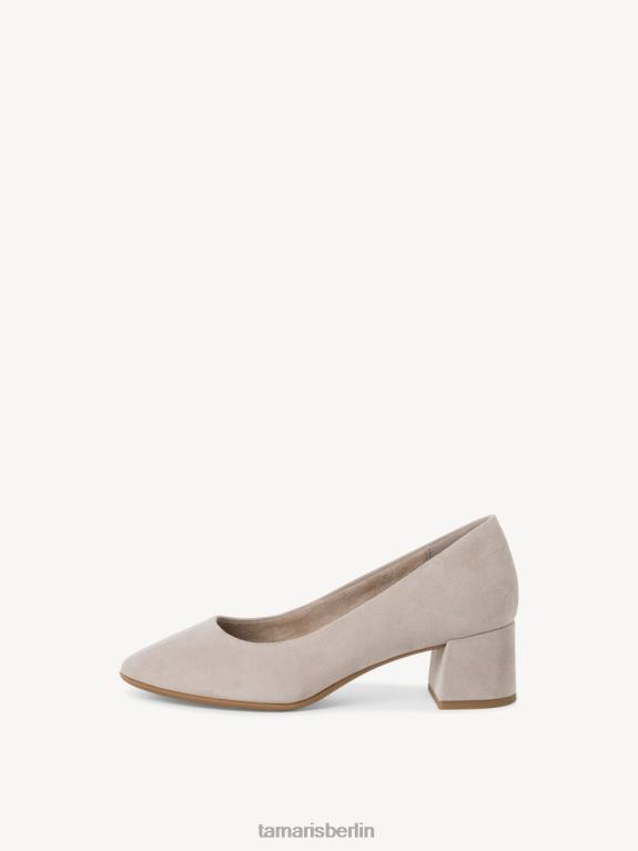 de Tamaris Frauen Lederpumps – braunes/taupefarbenes Wildleder 0LHV41298 Schuhe