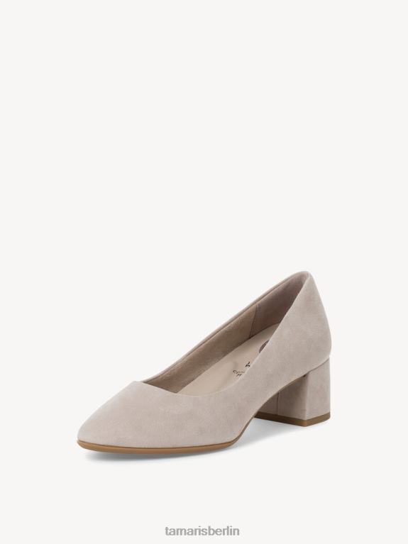 de Tamaris Frauen Lederpumps – braunes/taupefarbenes Wildleder 0LHV41298 Schuhe