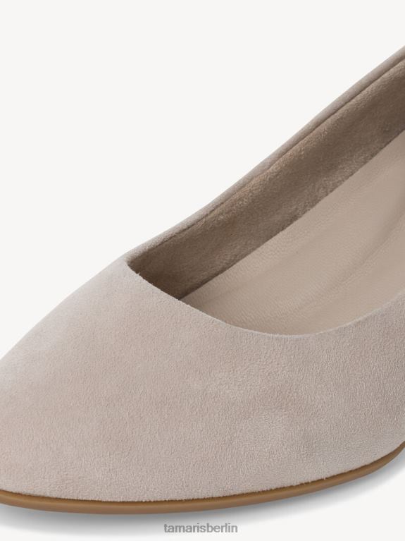 de Tamaris Frauen Lederpumps – braunes/taupefarbenes Wildleder 0LHV41298 Schuhe