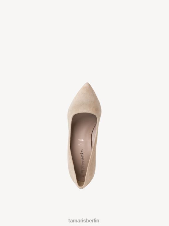 de Tamaris Frauen Lederpumps – braunes/taupefarbenes Wildleder 0LHV42112 Schuhe