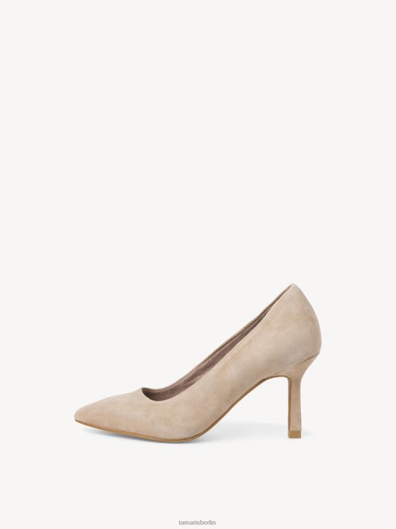 de Tamaris Frauen Lederpumps – braunes/taupefarbenes Wildleder 0LHV42112 Schuhe